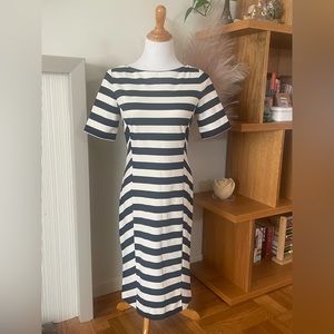 Tory Burch NWT navy and white striped sheets dress